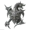 The elder scrolls  tattoo design idea