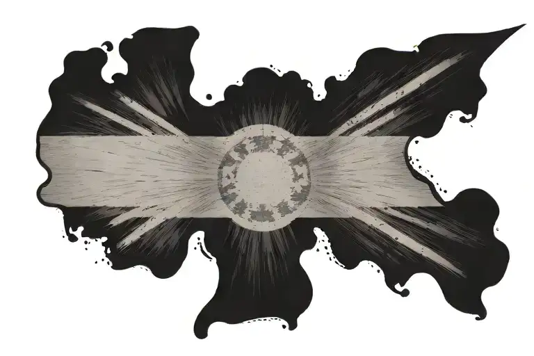 italian flag colours tattoo design idea