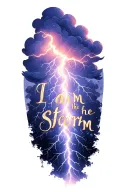 a soft lightning storm with the words "I am the storm". include the storm cloud. make the lightning extend down the arm tattoo design idea