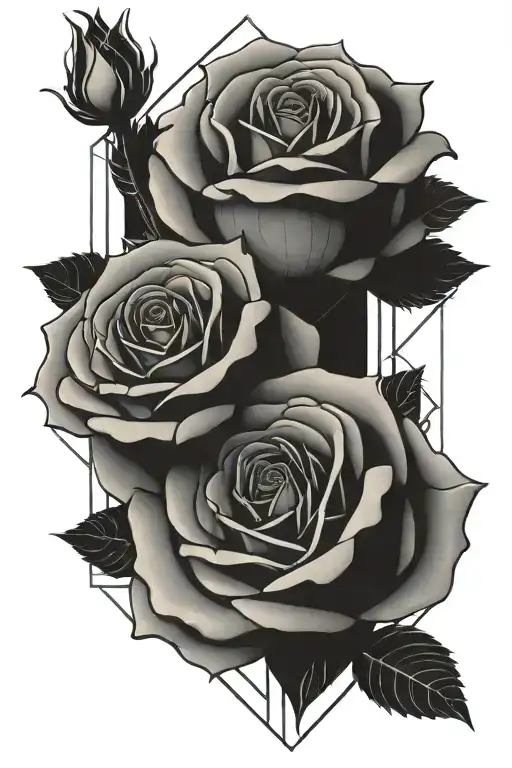 soccer, number 3, roses tattoo design idea