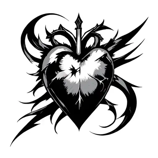 change of heart yu gi oh tattoo design idea