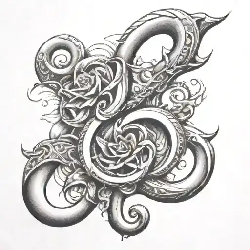 hook, #50, family tattoo design idea