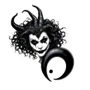 Medusa, maleficent, semicolon, joker, key, barbed wire tattoo design idea