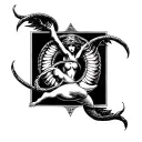 Libra And Aquarius tattoo design idea