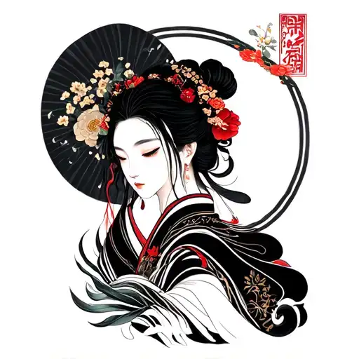 acceptance and patience tattoo design idea