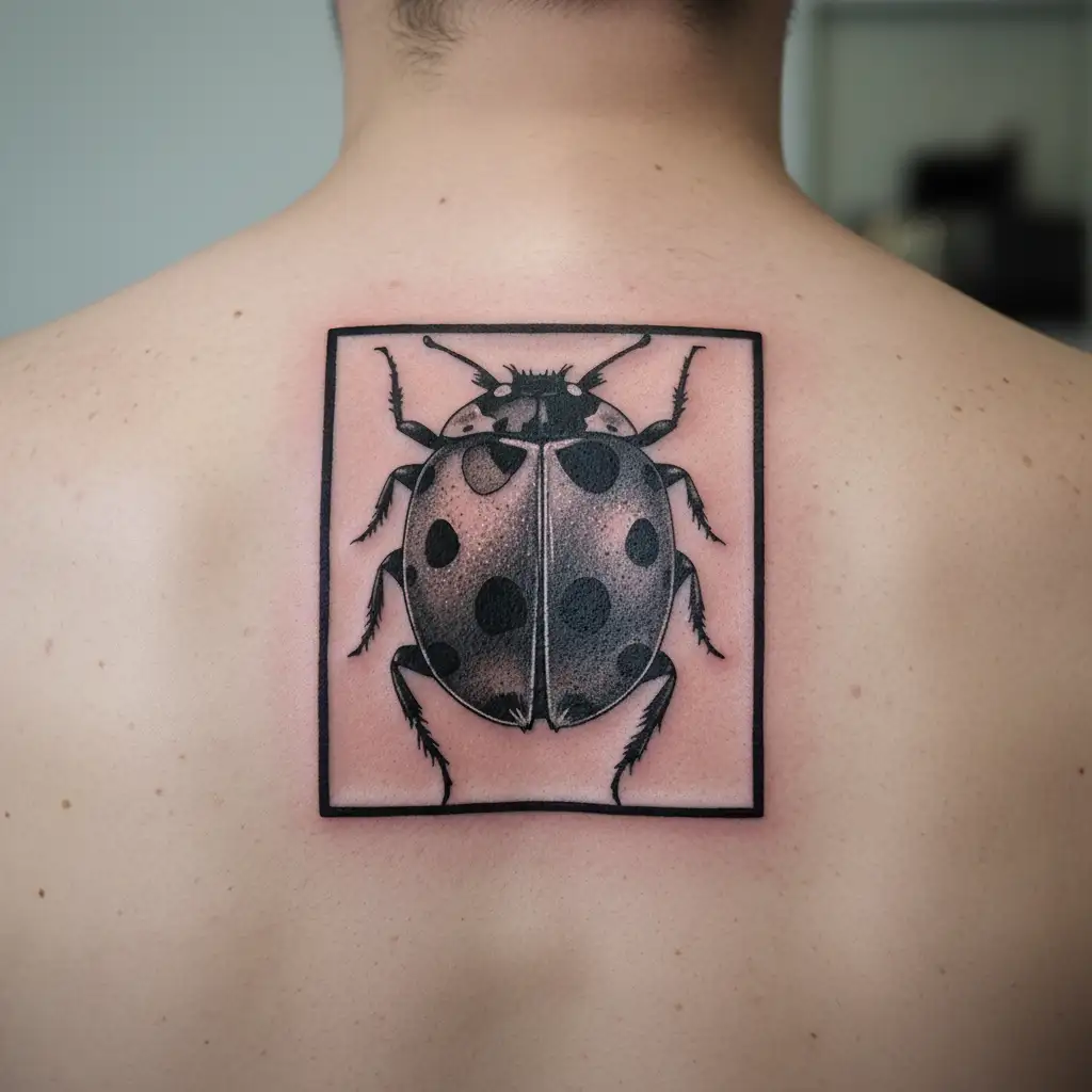 Ladybug tattoo design idea