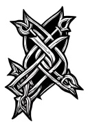three parallel Celtic arrows pointing toward the wrist  tattoo design idea