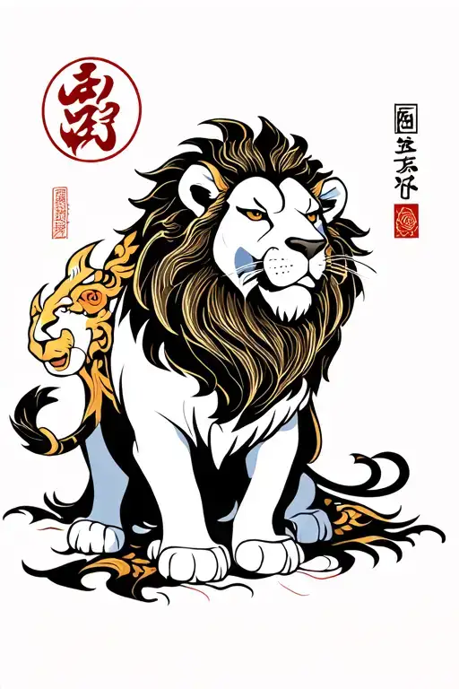 Lion King tattoo design idea