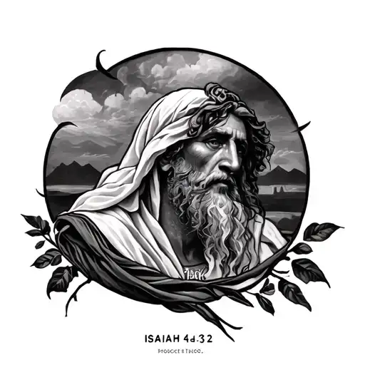 isaiah 43:2 tattoo design idea