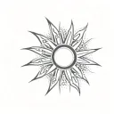 soleil tattoo design idea