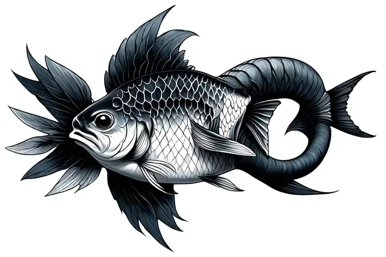 Pisces Aries Sagittarius tattoo design idea