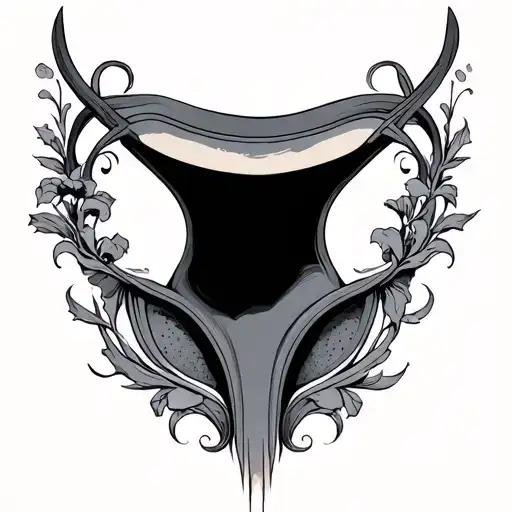 Vaginal tattoo design idea