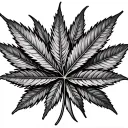 pot leaf cover ups tattoo design idea
