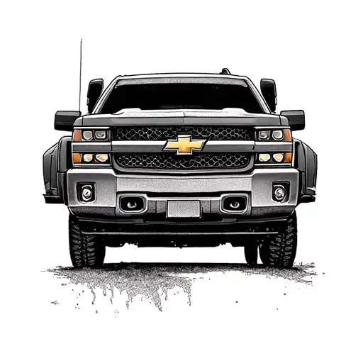 2007 Chevy Silivarado tattoo design idea