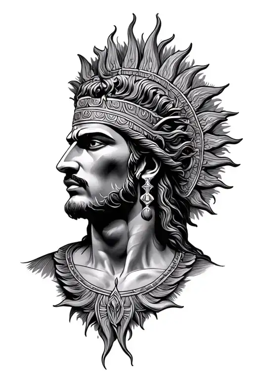 Ra God of Sun realistic tattoo tattoo design idea