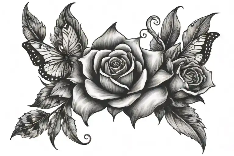 letting go tattoo design idea