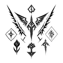 all guild emblems from solo leveling anime combined  tattoo design idea