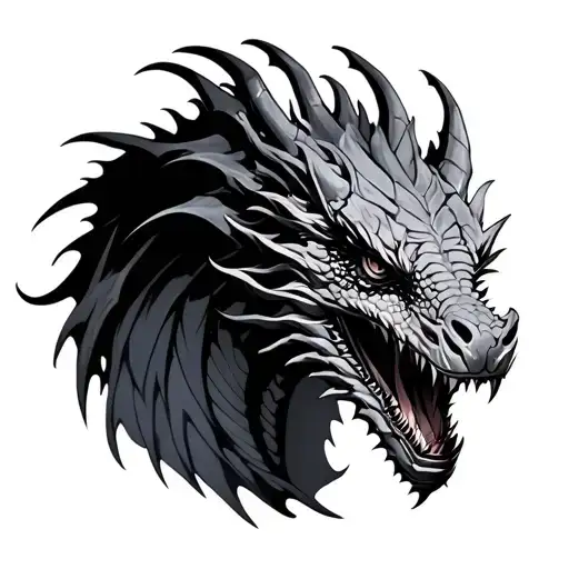 Mechanical Dragon tattoo design idea