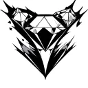 diamonds sparkles tattoo design idea