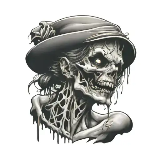 zombie rush tattoo design idea
