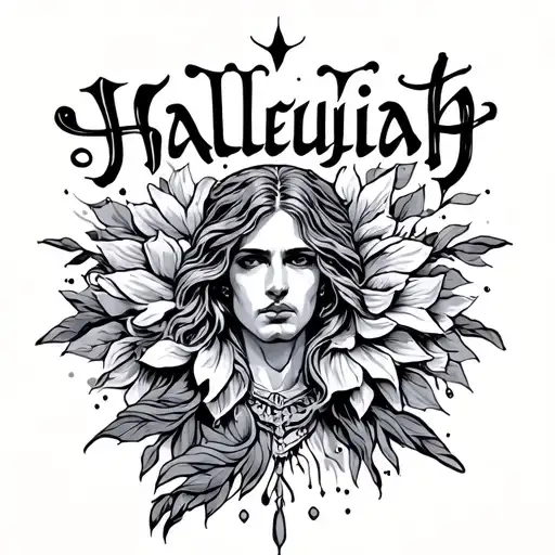 Hallelujah anyway tattoo design idea