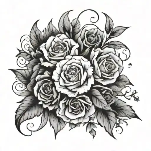 Let Them Flower tattoo design idea
