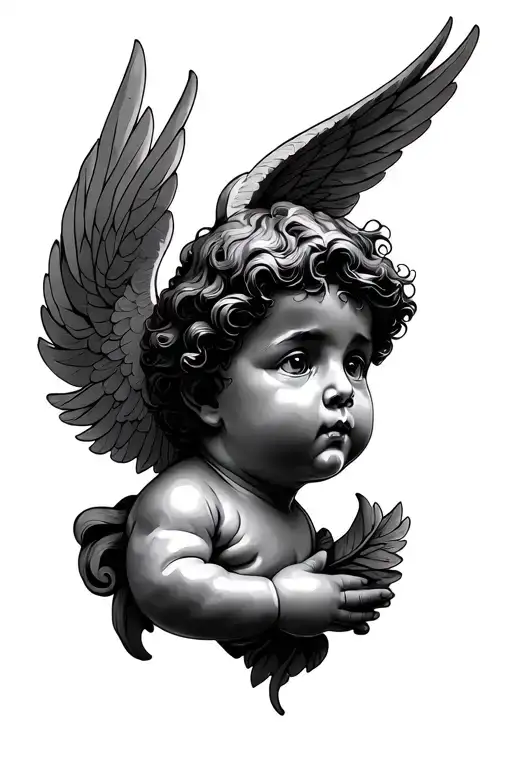 Cherub tattoo design idea