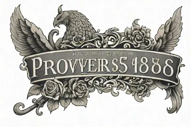 Text that says proverbs 18:24 tattoo design idea