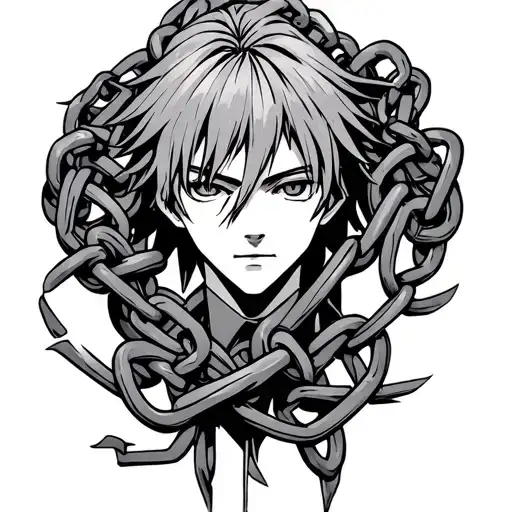 Kurapika chain tattoo design idea