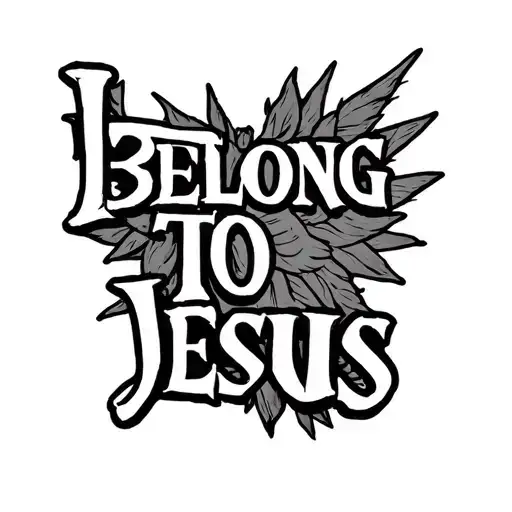 I Belong To Jesus tattoo design idea