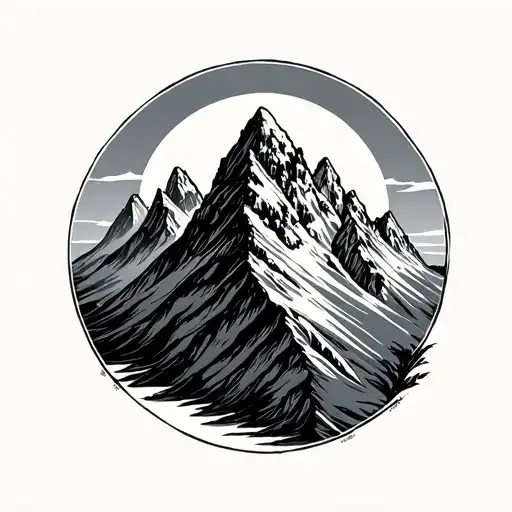 3 Peaks tattoo design idea
