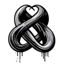 infinity symbol 1111 tattoo design idea
