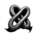 infinity symbol 1111 tattoo design idea