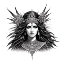 Isis Goddess tattoo design idea