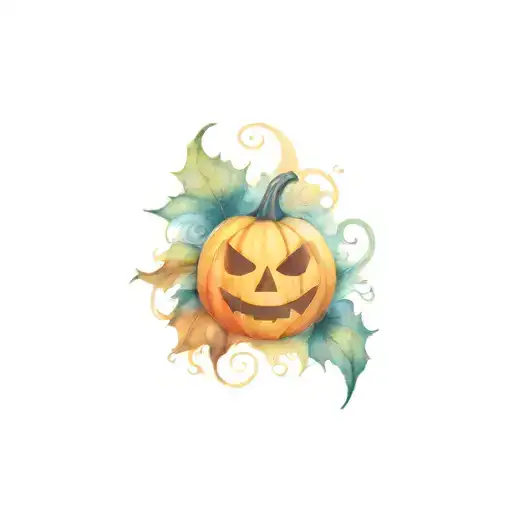 Avenged sevenfold hell at with pumpkins tattoo design idea