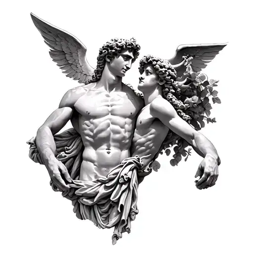 Apollo And Dionysus tattoo design idea