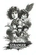 stranger things tattoo design idea