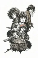 stranger things tattoo design idea
