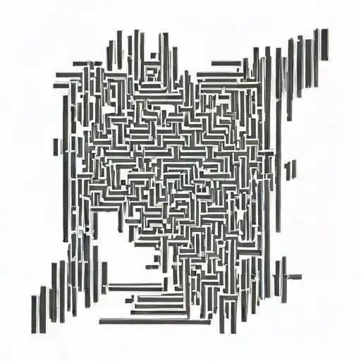 matrix code pattern tattoo design idea