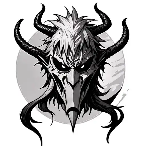 Ichigo Hollow Mask devil tattoo design idea