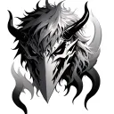 Ichigo Hollow Mask devil tattoo design idea