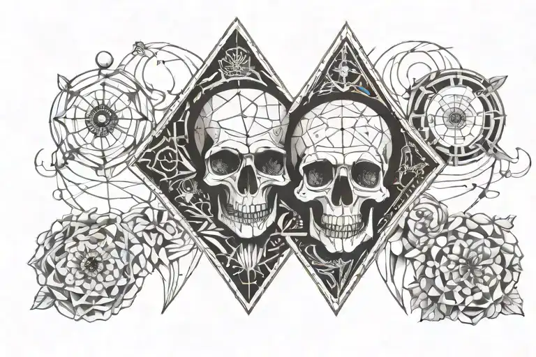 memento mori memento vivere tattoo design idea
