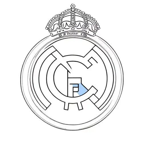 real madrid logo letters only works tattoo design idea