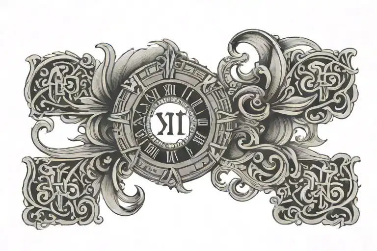 1971 Roman Numerals tattoo design idea
