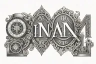 1971 Roman Numerals tattoo design idea