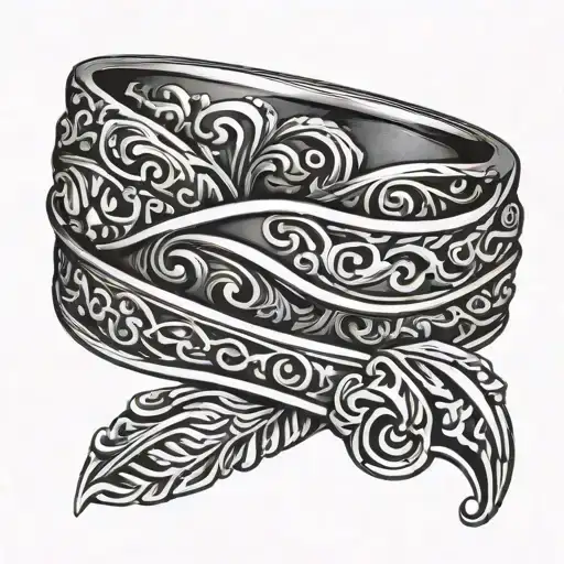 Mens Wedding Ring tattoo design idea