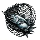 Fishing Net tattoo design idea