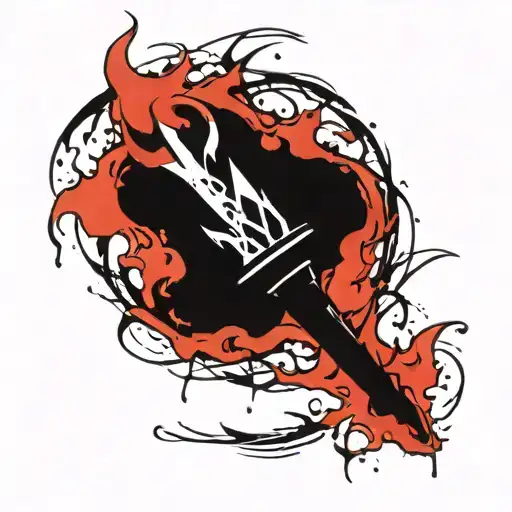 Torch icon from the game darkest dungeon tattoo design idea