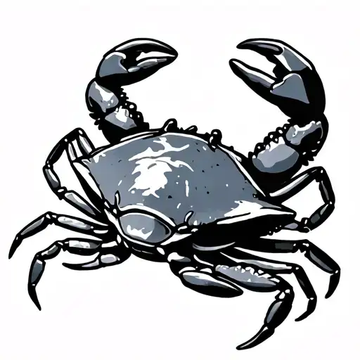 crabs small tattoo design idea