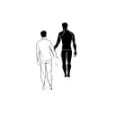 dad and son tattoo design idea